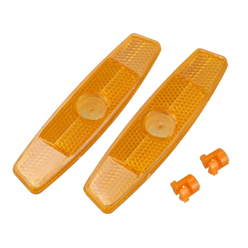 Bike Fiets Wheel Spoke Reflectoren Reflecterende Veilig Mountain Road: Yellow