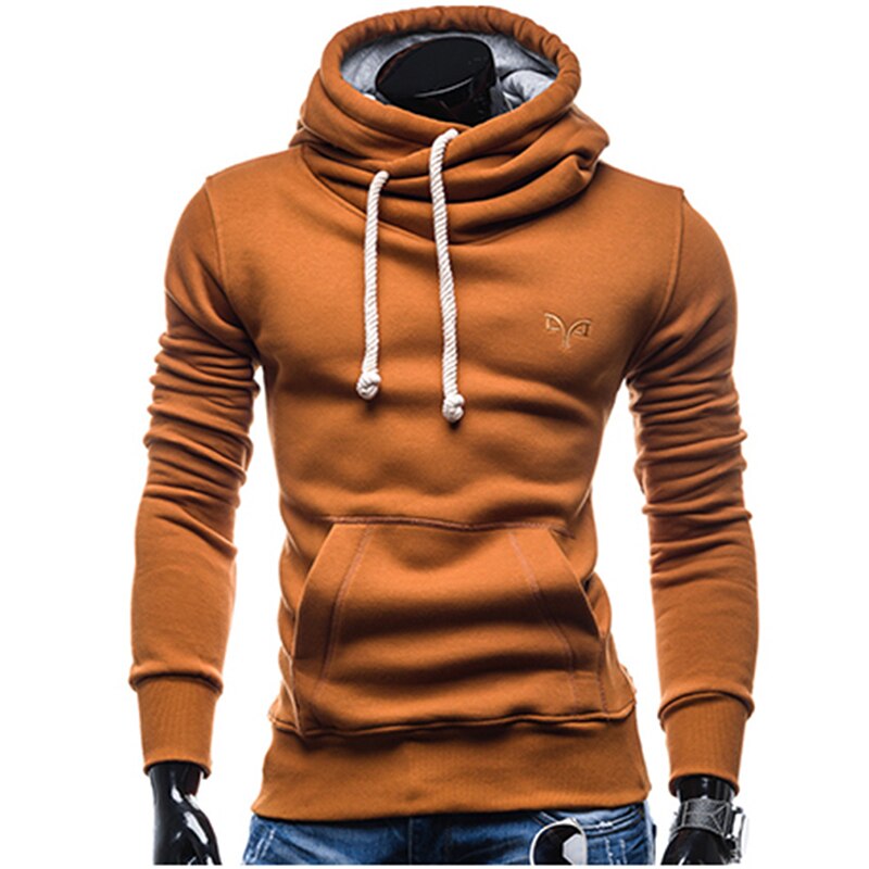 Herfst Trekkoord Sportkleding Mannen Hip Hop Zweet Dragen Pocket Running Hoodies Mannen Mannelijke Truien Mannen Trainingspakken: Camel / M