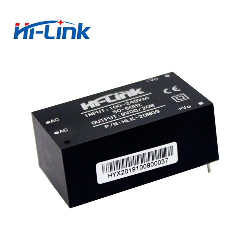 2 pcs/lot Hi-Link HLK-20M09 220v 9V 20W AC DC compact isolated step down power supply module