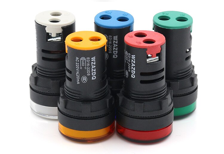 Power indicator ed16-22ds led signal lamp 22DS 24v 220v red green yellow blue white.