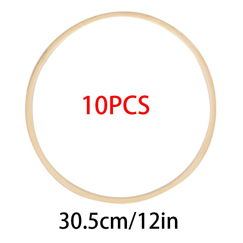 Cadre rond en bois de bambou, 8-40cm, cercle de broderie, outils pour bricolage, artisanat, couture, accessoires de décoration: 30.5cm