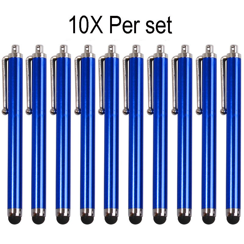 Mosible 10 st/lot universal stylus penna ritplatta kapacitiv skärm pekpenna för ipad iphone samsung xiaomi mobiltelefon: Mörkblå 10x