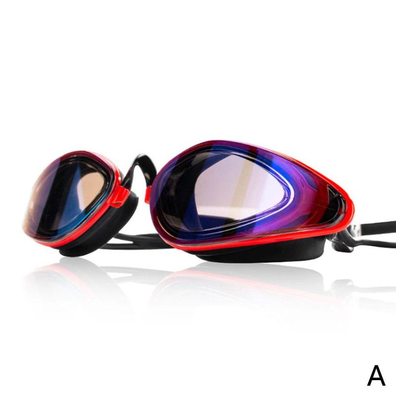 Zwembril Siliconen Waterdicht Galvaniseren Zwemmen Volwassen Anti-Fog Zwembril Bril Professionele V3G2: A
