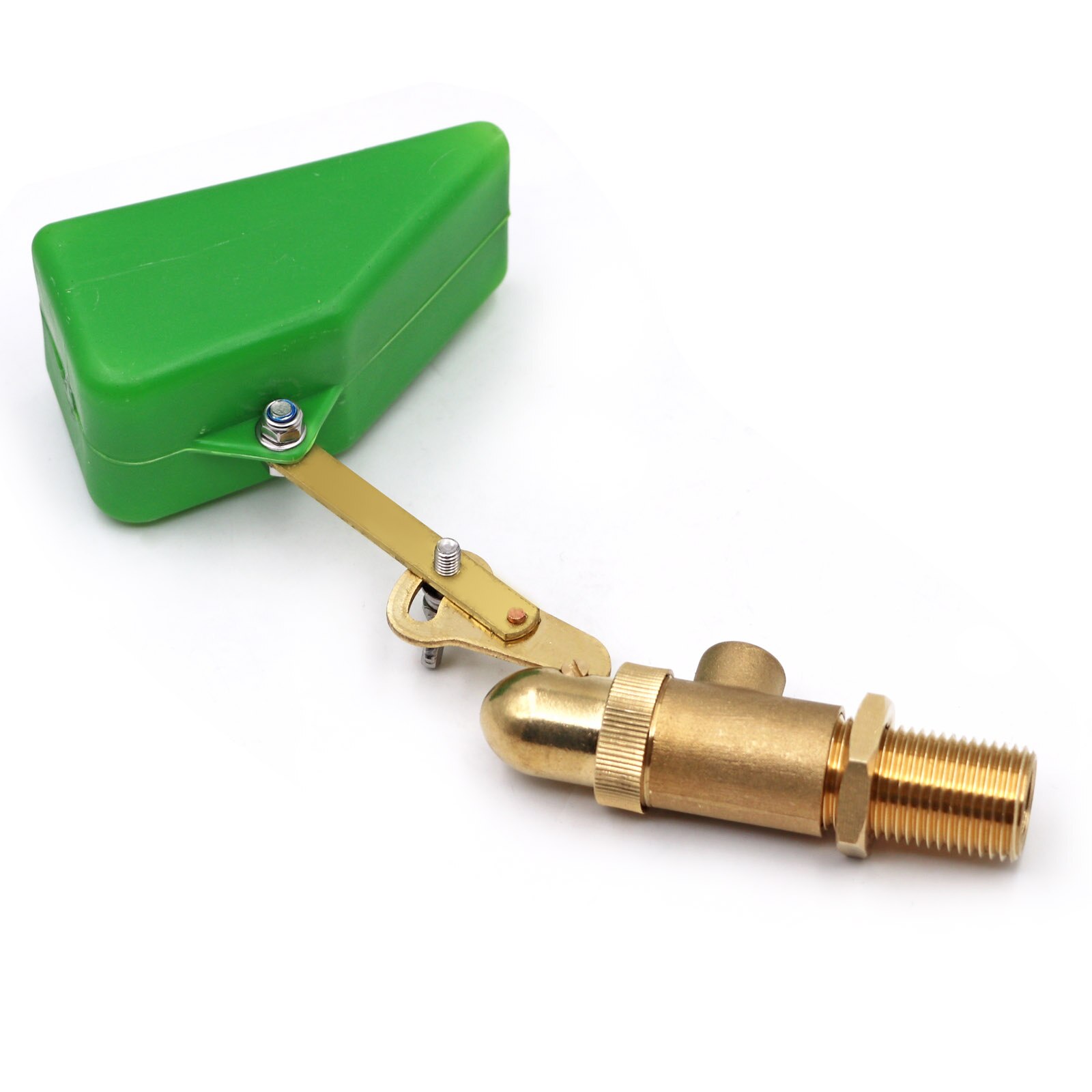 1/2 Inch Brass Valve with Plastic Float Water Float Valve with Adjustable Arm Automatic Fill Float Ball Valve for Water Tank