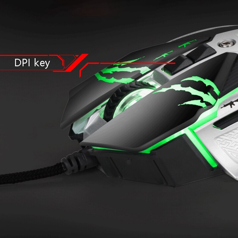 E-Sports Game Pressure Grab the Mouse Ergonomic Wired Mouse 8-Button Programmable Mouse Gaming Mouse