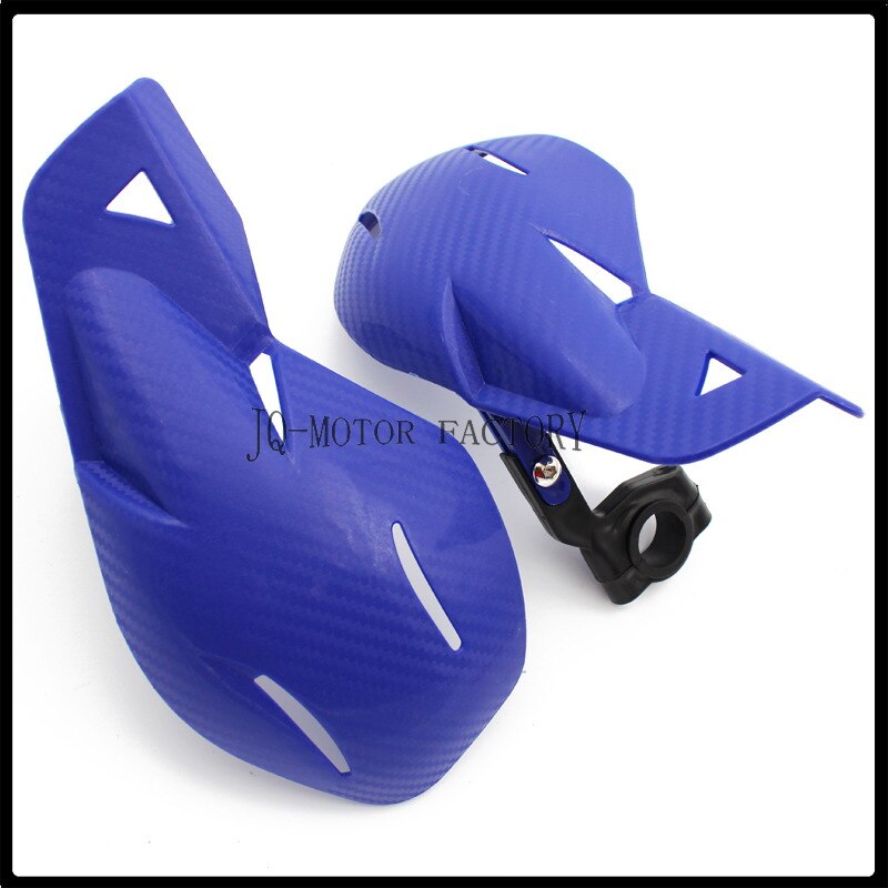 Motorcykel håndbeskyttere håndbeskyttere beskyttere motorcykel motocross universal 22mm bar beskyttelse styr beskyttelsesskærme: Blå