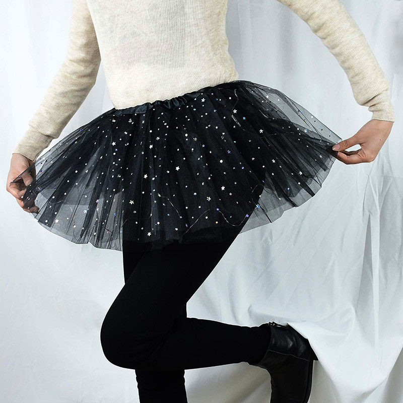 Jupe Tutu en Tulle à lumière LED pour filles, fournitures de décoration féerique, étoiles scintillantes, fête lumineuse, d&#39;anniversaire pour enfants, fournitures de réception pour bébé