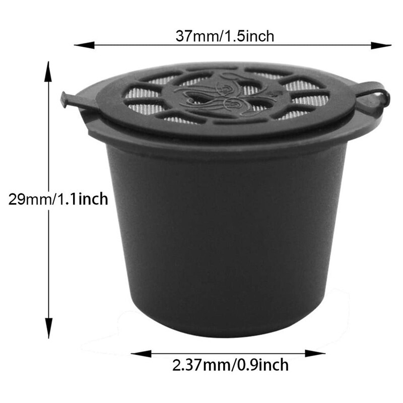 Top 3 Pcs Refillable Reusable Espresso Capsule For Nespresso Coffee Machine Reusable Capsule Refill Empty Capsule