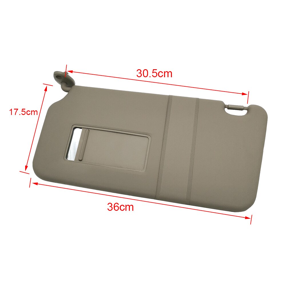 For Suzuki SX4 Car Interior Sun Visor LEFT Sun Shade Sun Shield With Mirror Sunvisor Dark Gray