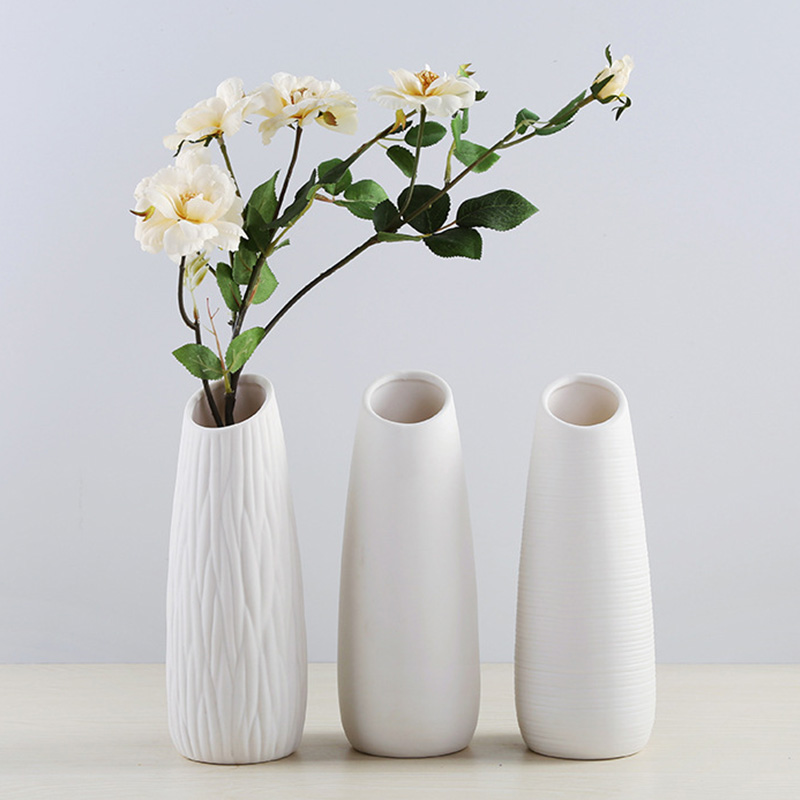 Maceta decorativa moderna Simple de cerámica Artificial florero de mesa estilo europeo hogar creativos