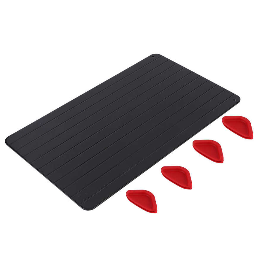 Defrosting Tray 35.5x20.5x0.3cm Aluminum Thawing Board Natural Defrosting Tray Thawing Plate Kitchen Gadget Tool for Frozen Food