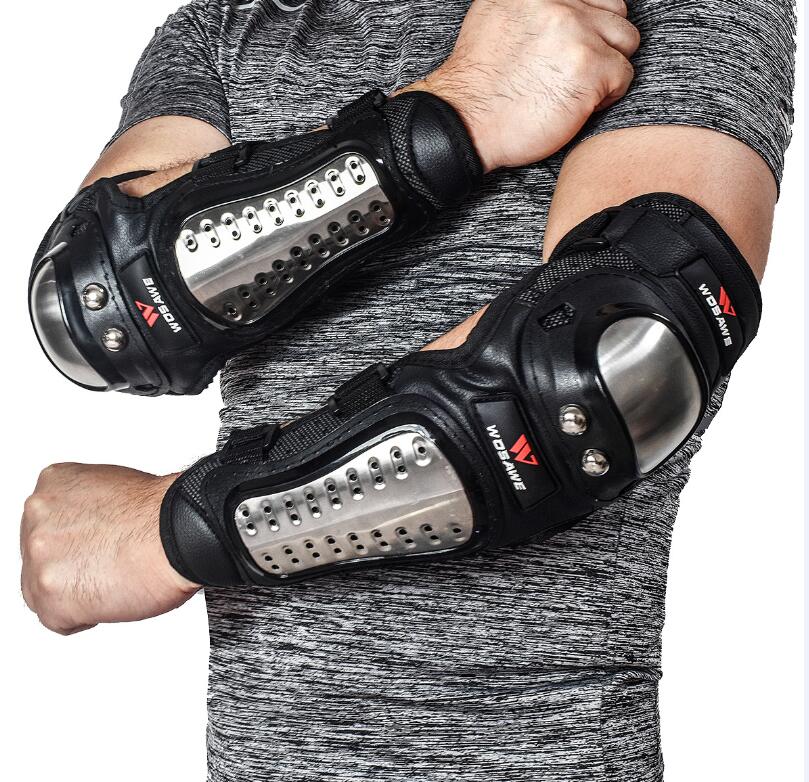 Motorcycle Knee Pads Elbow Support Mountain Bike Racing Protective Gears Resistance Kneepad Downhill Elbow & Knee Protector: elbow pads