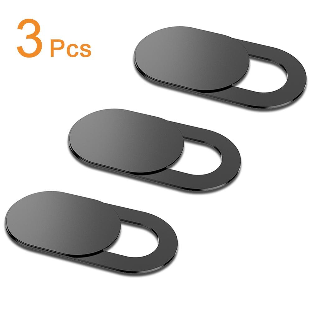 3/5pcs WebCam Cover otturatore magnete Slider copertura della fotocamera in plastica universale per Web Laptop iPad PC Macbook Tablet Privacy Sticker: 3pcs