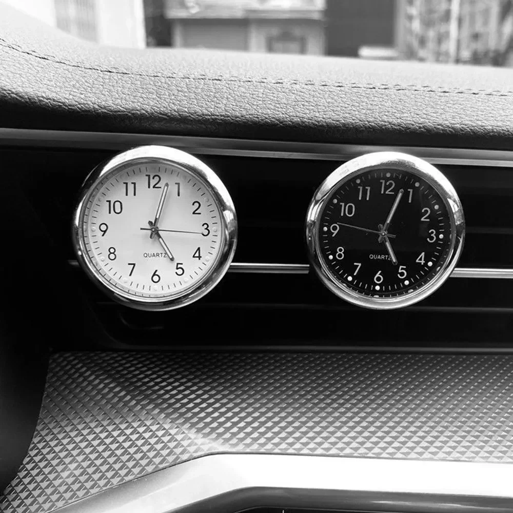 Waterdichte dashboardklok - quartz autoklok voor voertuigen en motorfietsen, universeel geschikt voor auto-accessoire met mini-tijdweergave