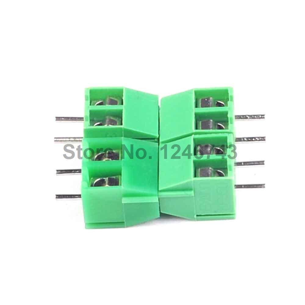 100PCS KF350-3.5-2P KF350 2Pin 3.5mm Straight Pin PCB Screw Terminal Block ROHS