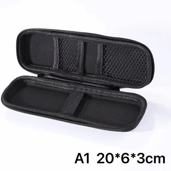 Pencil Case Protective Carrying Bag Pencil Cases Storage Container Pen Bag Stationery Outdoor Storage Box School Office Supplies: WHITE