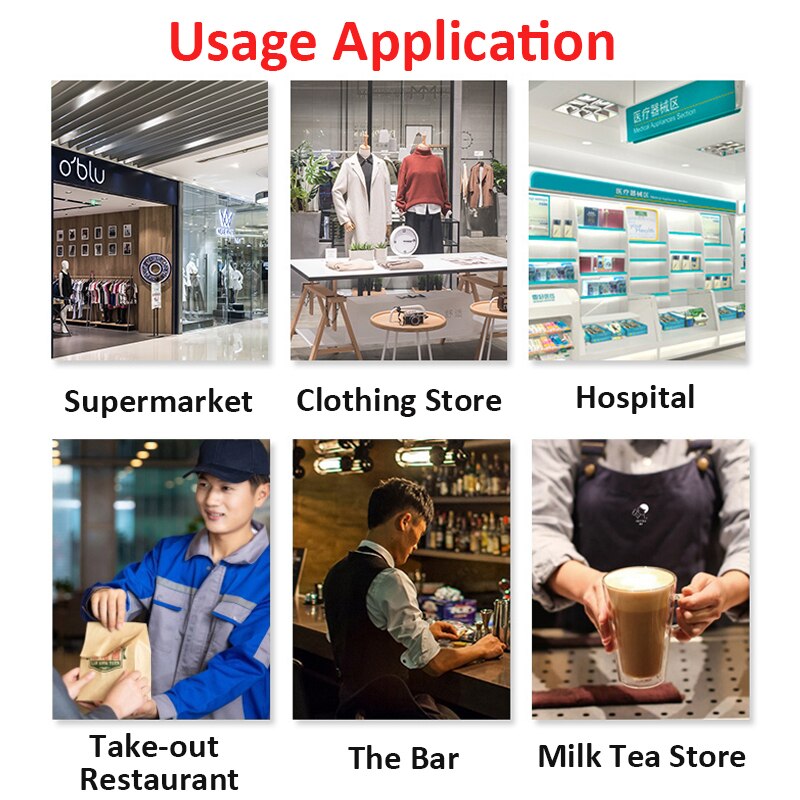 XP-58IIH Portable Thermal Receipt Printer 58mm Bluetooth Restaurants POS Mobile Printer Bill Printing Printers USB Machine