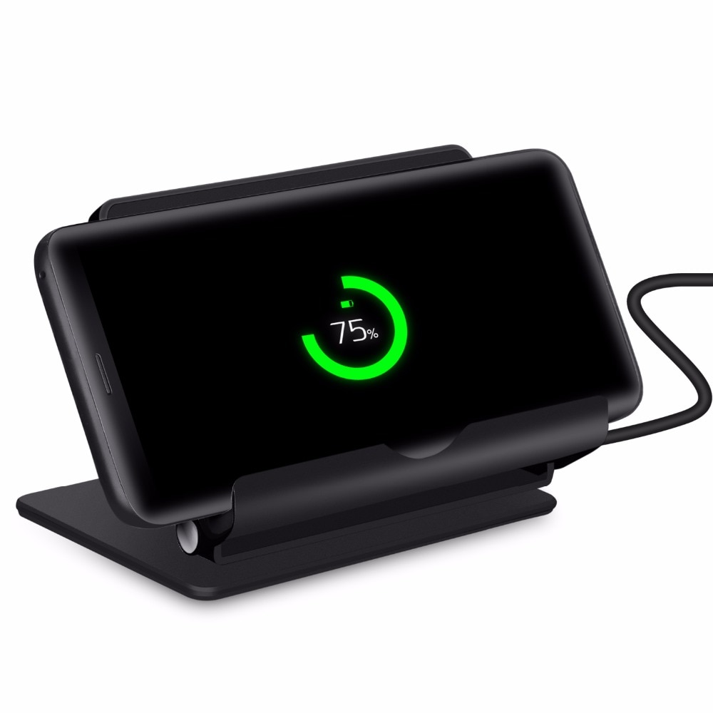 Fast Wireless Charger Stand Aluminum Universal Phone Stand QI Wireless Charging Stand Pad for Xiaomi mi 9 Samsung Galaxy S9 S10e