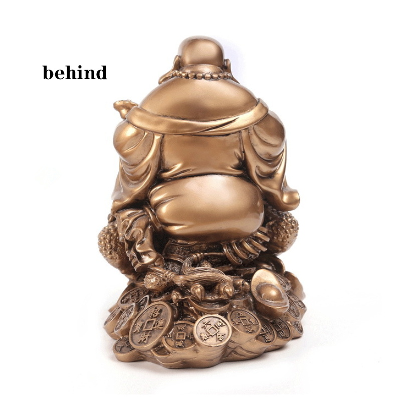 Chinese Mido Boeddha Schildpad En Boeddha Standbeeld Sculptuur, Hars Moderne Art Standbeeld, Thuis Feng Shui Decoratie, toad Lachende Boeddha