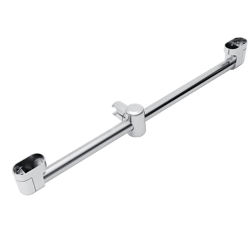 61cm rustfrit stål krom bruser riser rail sæt justerbar bruser skydestang til badeværelse brusehoved holder stigerør beslag