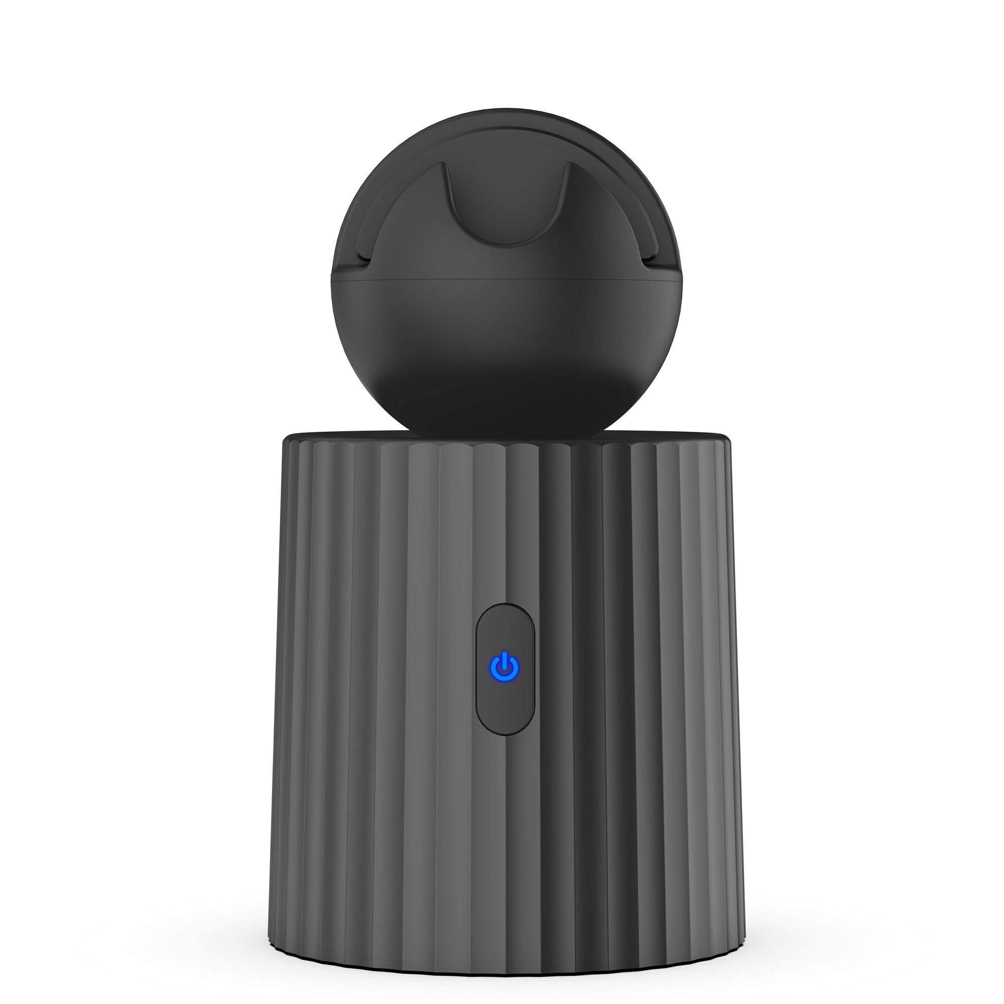 Rechargeable Smart Portable Selfie Stick ,360°Rotation Auto Face Object Tracking Camera Tripod Holder Smart Shooting Phone Mount: Black