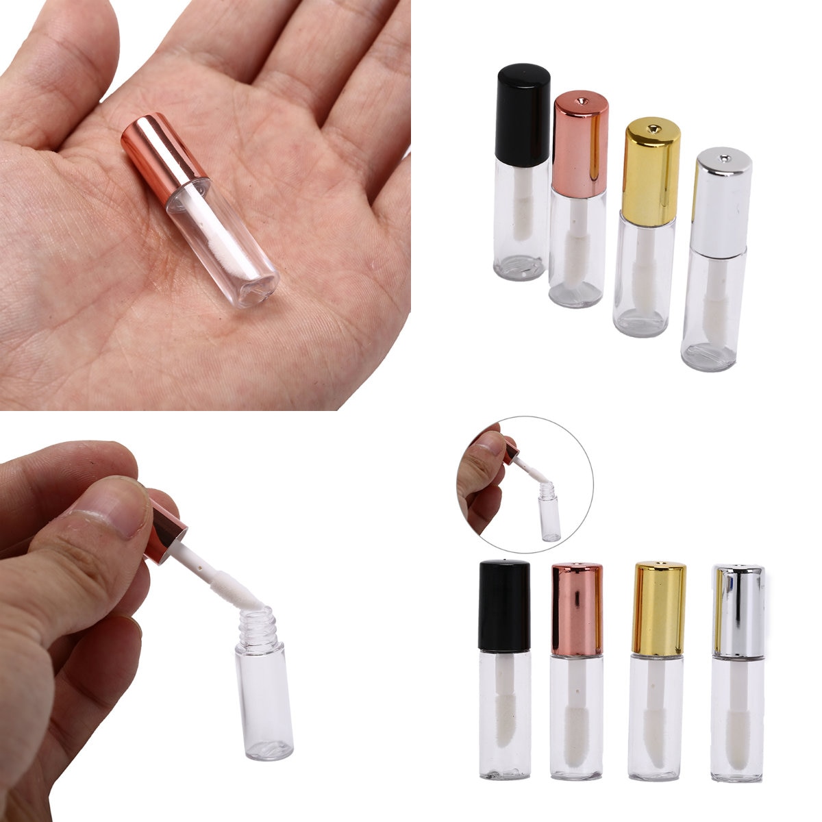 10Pcs Diy Lege Fles Lippenstift Lipgloss Tube Lippenbalsem Buis Container Met Cap Cosmetische Sample Container