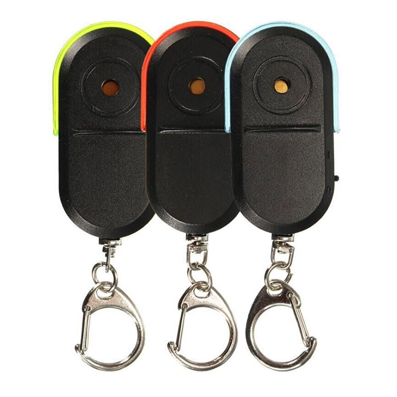 Whistle Sound LED Light Anti-Lost Alarm Key Finder Locator Keychain Device NC99