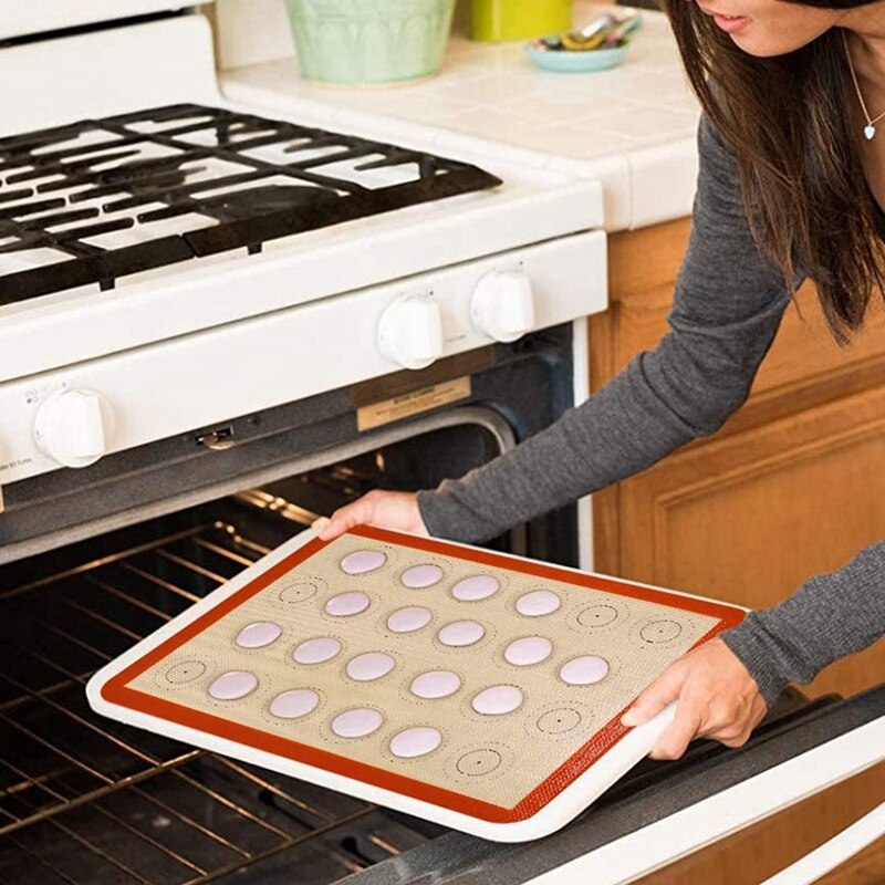 Siliconen Bakken Mat Set Van 4 Vel Non Stick Herbruikbare Siliconen Gebak Bakken Mat Voor Bakken Maken, deeg Rollen Mat