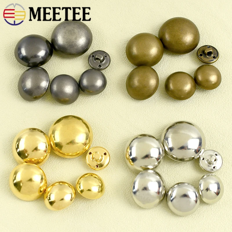 30 szt. retro Metalowe Guziki Mosiężne Złote Guziki Grzybek 10-28mm robić Odzieży Płaszcza Ozdobne Okrągłe Guziki Akcesoria robić Szycia DIY