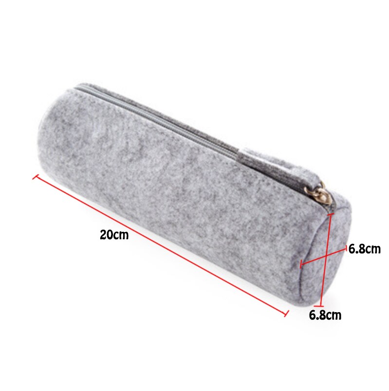 Felt Pencil Bag Fabric Pencil Case Pencil Box School Office Supplies Stationery Pouch Purse Storage Cute Makeup Bags Pencil Box