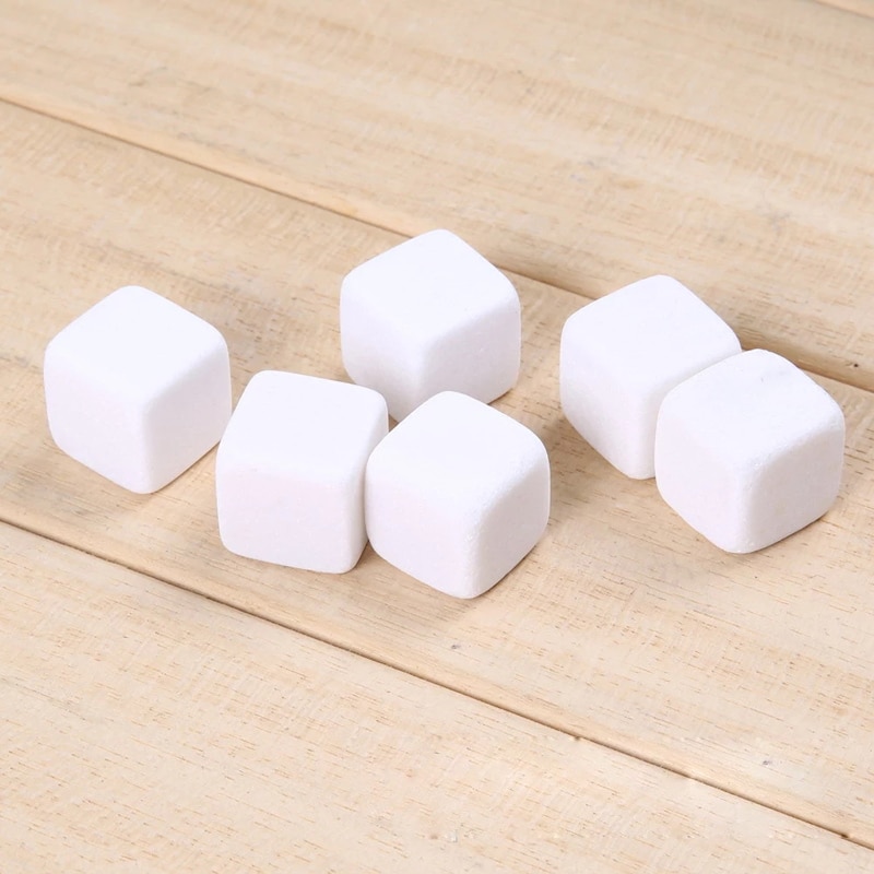 6 Pierres à Whisky En Quartz Rose – Glaçons Réutilisables Pour Cocktails & Spiritueux, Cubes Rafraîchissants Élégants