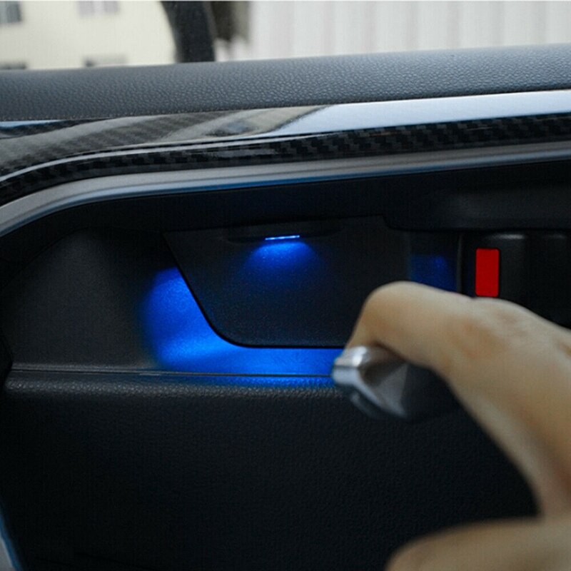 Deur Kom Armsteun Sfeer Licht Interieur Led Blauw Decoratie Deur Kom Handvat Frame Licht Voor Toyota RAV4
