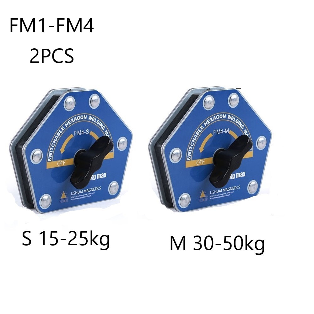 2pcs Switchable Arrow Welding Magnet On/Off Switch Arrow Magnetic Welding Holder Fixer Positioner Auxiliary Locator Tool FM1-4
