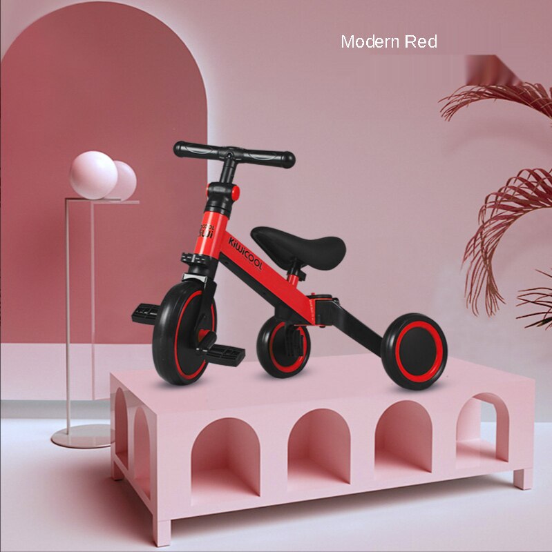 Drie-In-een Kinderen Driewieler Baby Scooter Opvouwbare Loopfiets Speelgoed Fiets 3 Wiel Fiets Baby fiets Peuter Auto: Baby Bicycle1