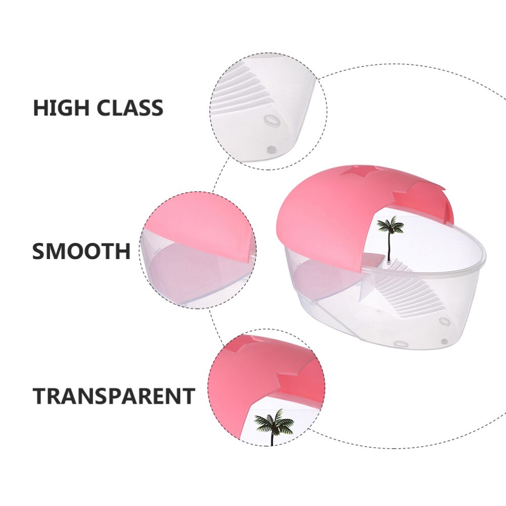 1pc Turtle Tank Reptile Pet Habitat Box Reptile Pet Perching Box