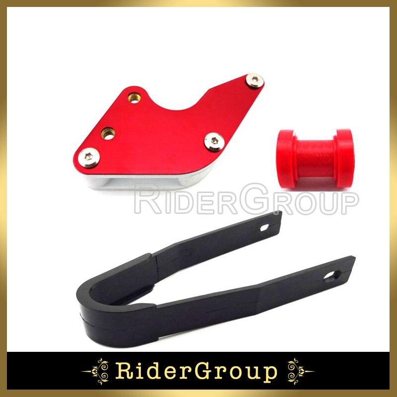 Red 8mm Chain Roller Black Plastic Chain Slider Aluminum Chain Guide For Chinese Made Pit Dirt Trail Bike Motorcycle