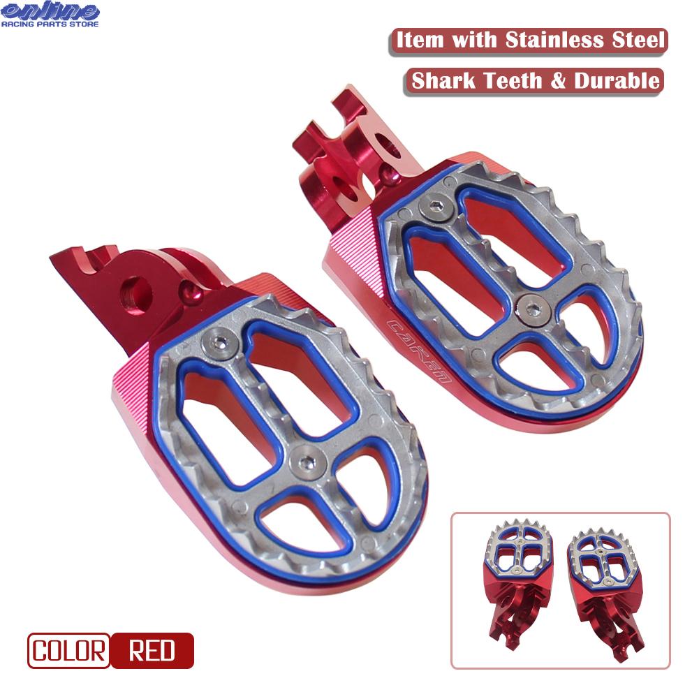 Estribos para pies de motocicleta, Pedal de apoyo para Honda CR125, CR250, CRF150R, CRF250, CRF450R, CRF250, 450X, CR, CRF 125, 250, 450R, Pit Bike