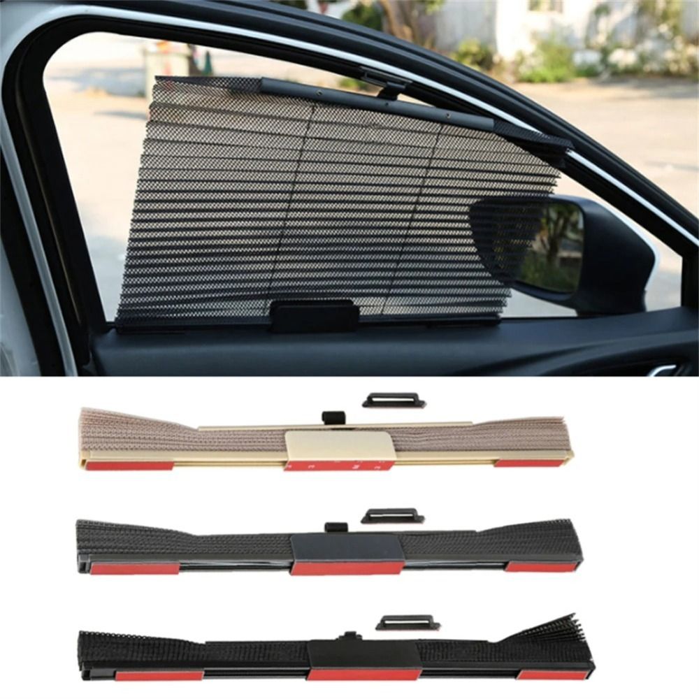 Parasol retráctil Universal para ventana lateral de coche, persiana enrollable de malla, cortina de protección UV de verano, accesorios para camiones
