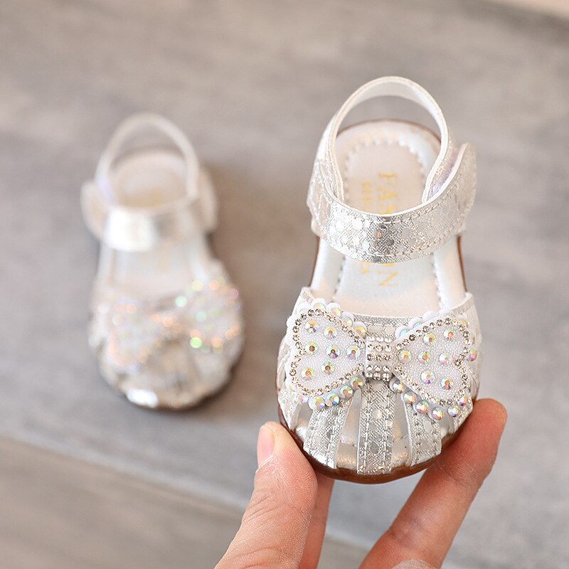 Zomer Baby Sandalen Boog Zoete Kinderen Sandalen Hol Ademende Baby Schoenen Meisjes Sandalen Peuter Schoenen G658