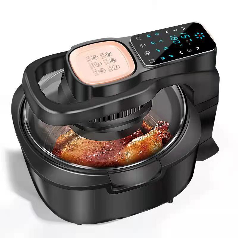 Freidora de aire multifuncional para el hogar, sin aceite, inteligencia, horno de 6L, 220V, 1100W, Panel táctil LED, Control de temperatura, freír aire Visual