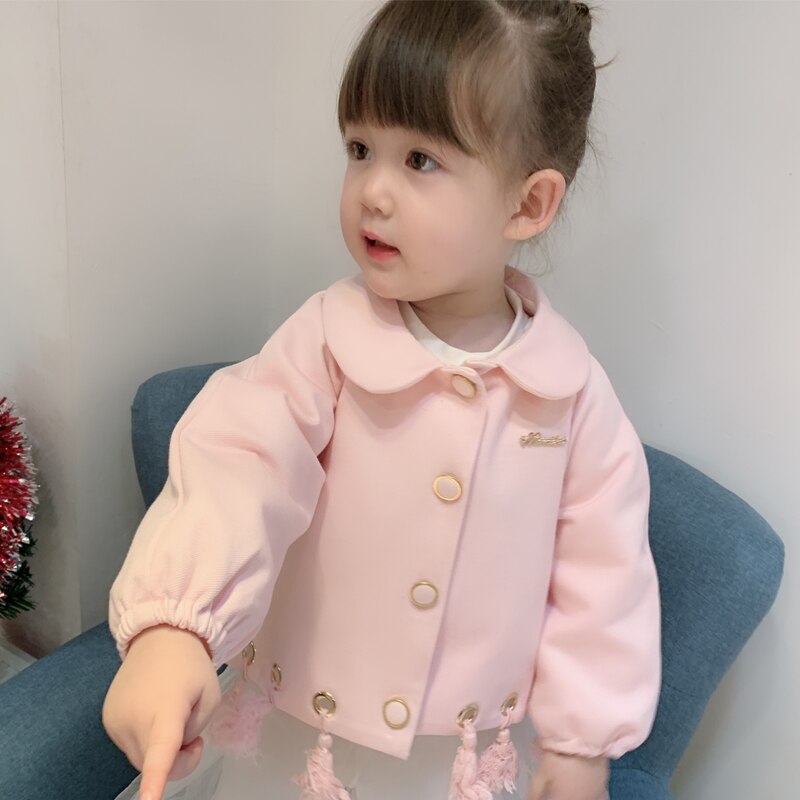 Nyfödda flickor kappa bebis höstjacka spädbarn bomull ytterkläder barnkläder för liten flicka prinsessa boutique kläder