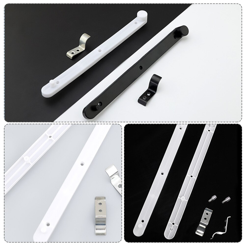 1 Set Cabinet Slides Concealed Flip-up Door Guide Track Buffer Slide Bracket