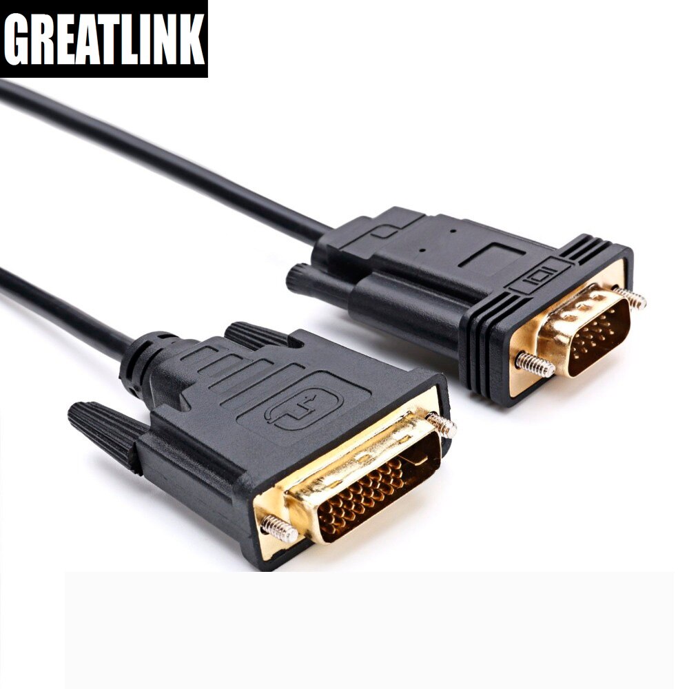 DVI D 24 1 Female To VGA 15 Female Adapter DVI-D AUX Optical Cable Converter Thunderbolt 3 HUB Dock for PC DVD Monitor HDTV 6FT