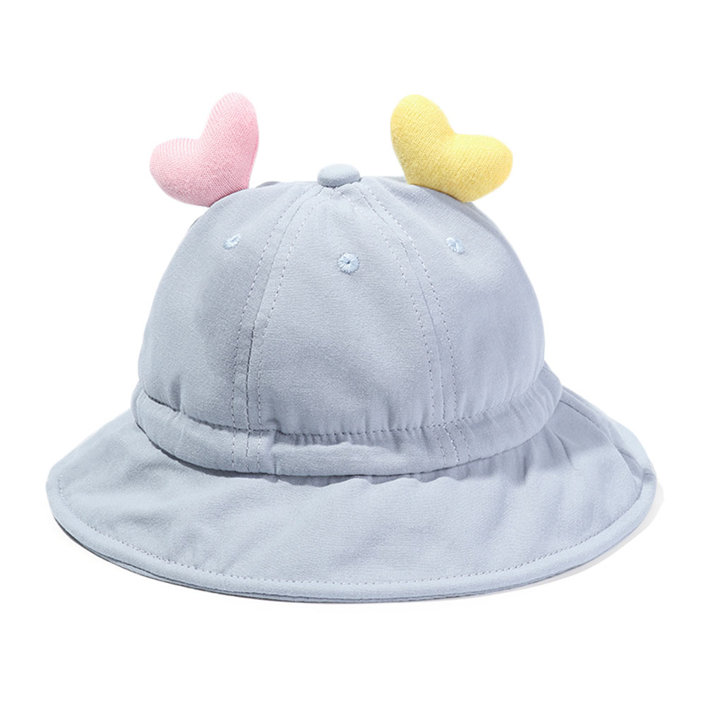 Sombrero de Sol para bebé, gorra para niños, Panamá, Unisex, playa, sombrero de cubo, gorros infantiles de dibujos animados, protección UV, 6-24 meses: blue