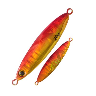 FUNADAIKO Shore Cast Jigs Metal Slow Jig Cast jig 30g 40g 60g Artificial Bait Shore Fishing Sea Bass Metal lure Angler: orange / 60g