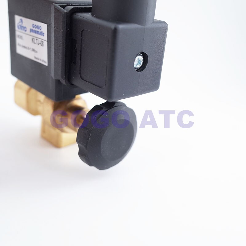 GOGO Normaal close Messing hoge temperatuur stoom magneetventiel voor water FKM G1/4 "verstelbare elektrische klep