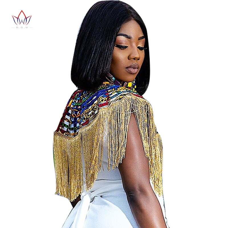 Ankara-collares de Red africana, chal con borla para mujer, accesorios de ropa, Collar africano multihebra, joyería SP055