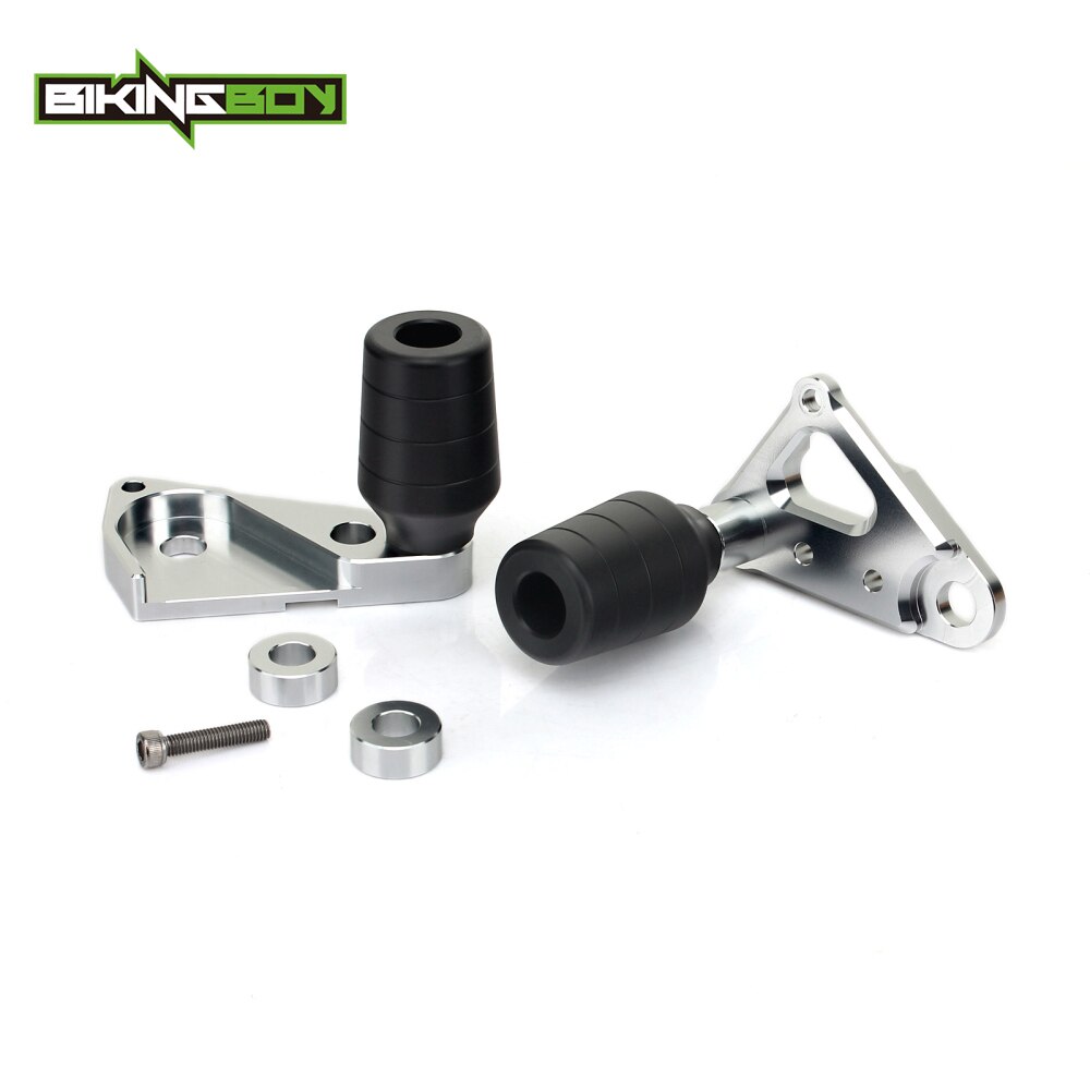 BIKINGBOY Frame Slider for CBR600RR 03-12 05 06 07 08 09 10 11 CBR1000RR Fireblade 04-16 13 14 15 Guard Protector Crash Pads: CBR600RR 07-08 Sil