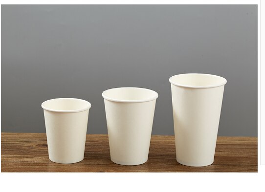 50 Stuks Wegwerp Cups, Paper Cups, Kopjes Koffie, Melk Thee, Warme Dranken, papier Cups, Verpakt Sojamelk.