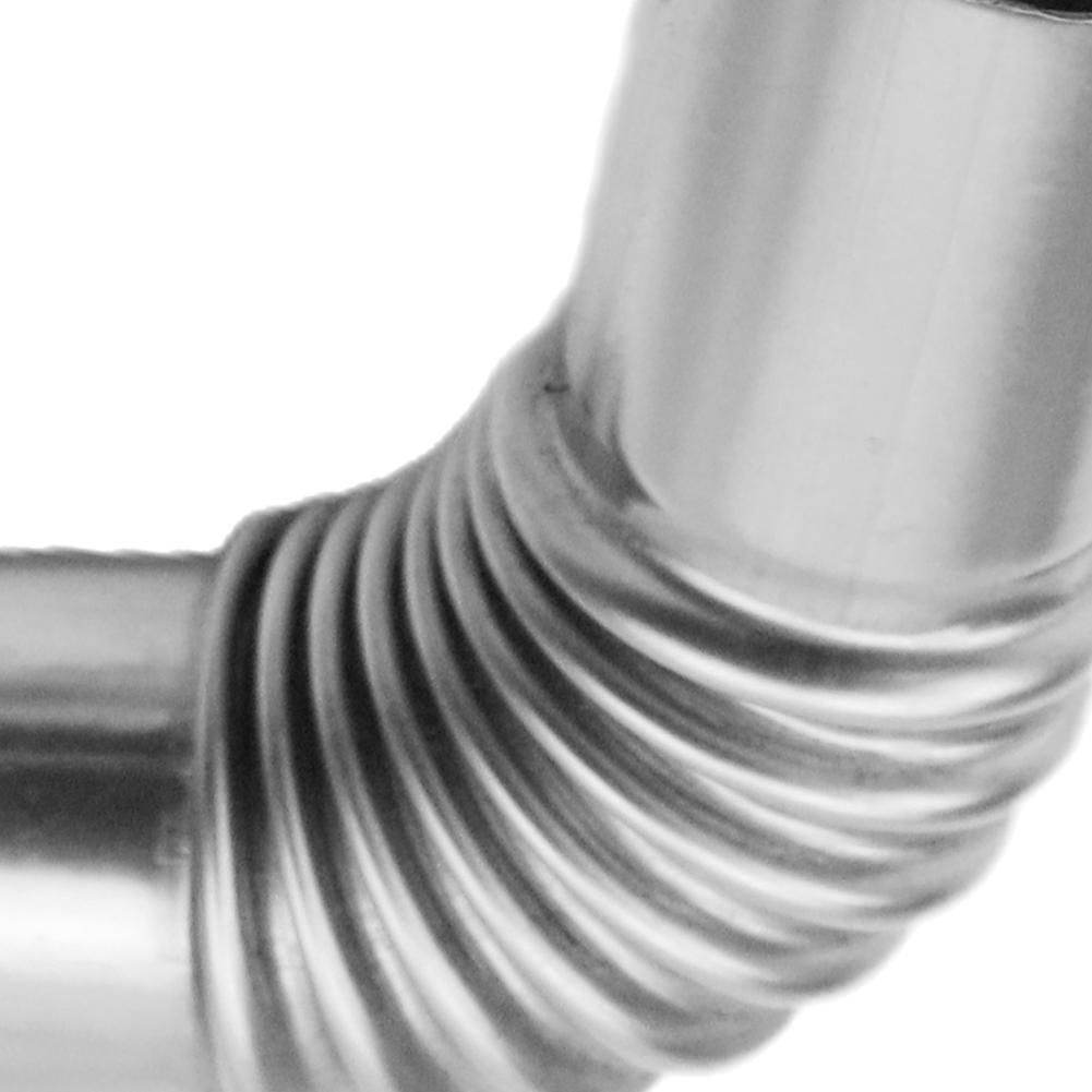 24mm Elbow Pipe Air Parking Heater Exhaust Pipe Connector w/Clamps For Webasto Eberspaecher Heater